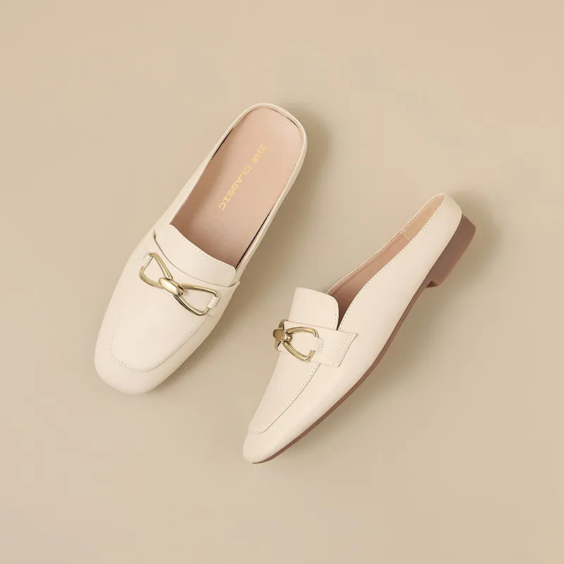 ZHR Rubber Sole Odor Resistant Closed Toe Slippers Women's-2