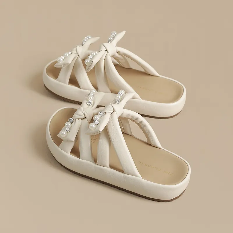 ZHR Slide Slippers Women's Light Yellow, Beige-2
