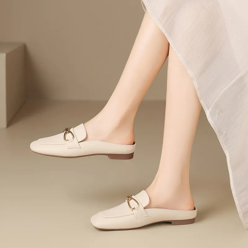 ZHR Rubber Sole Odor Resistant Closed Toe Slippers Women's-3