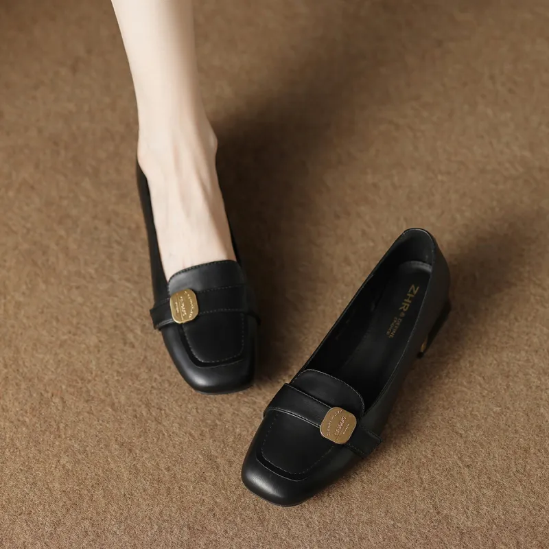 ZHR Loafers Women's Beige/Apricot/Black-16