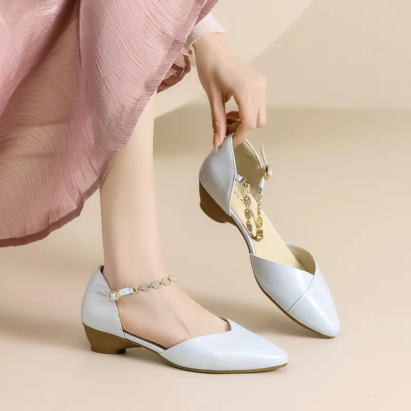 ZHR Cone Heel High Heels Women's-11