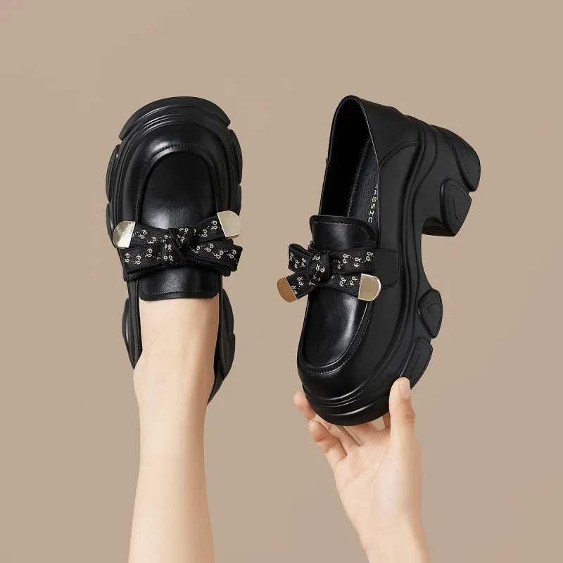 ZHR Chunky Heel High Heels 7cn Women's Black-3
