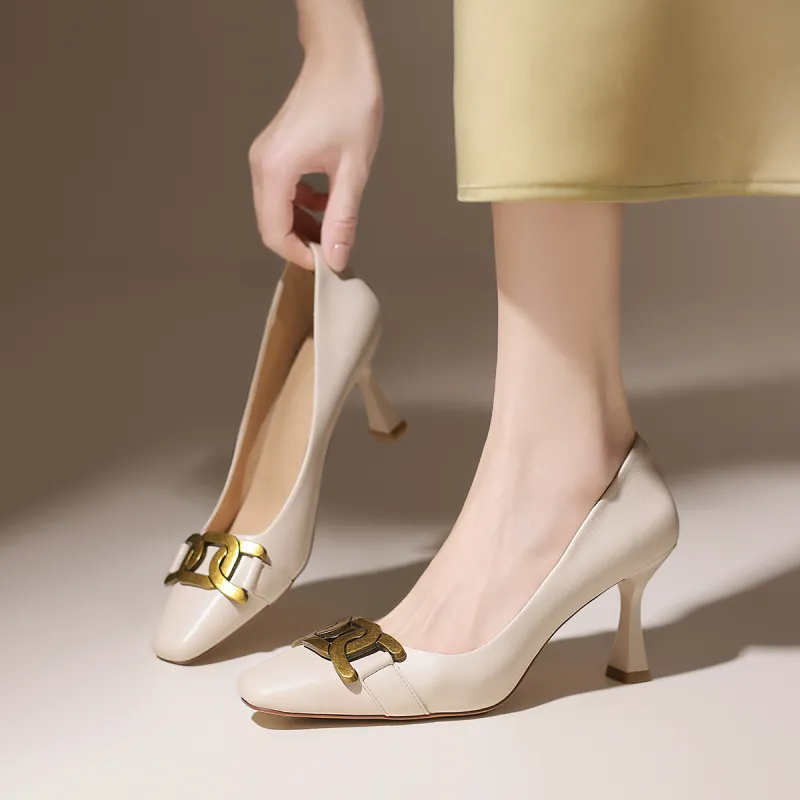 ZHR Slim Heel High Heels 7.5cm Women's-3
