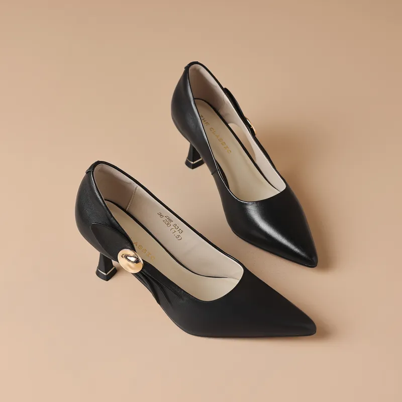 ZHR Slim Heel High Heels 6.5cm Women's-13
