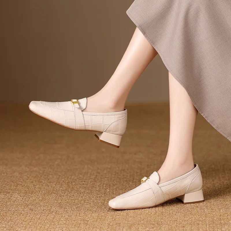 ZHR Loafers Women's Beige/Black/Nude-1