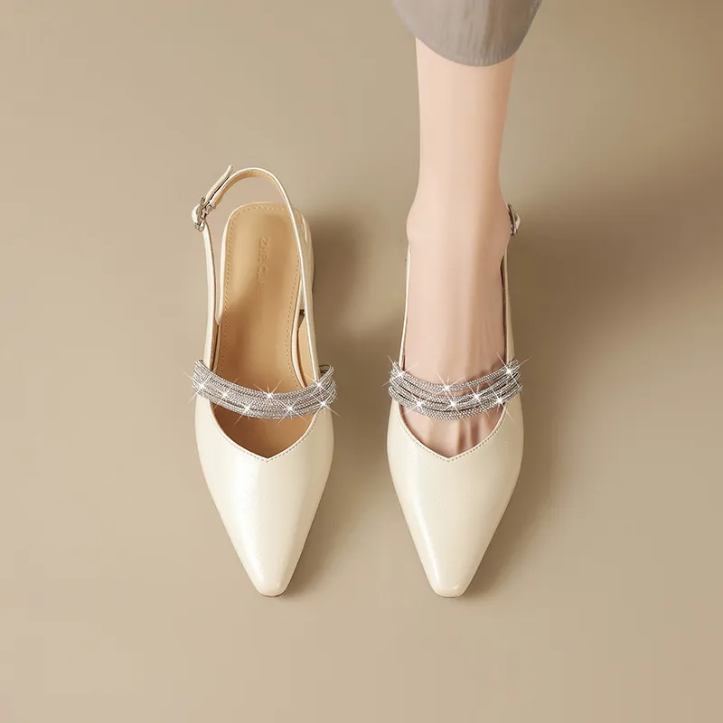 ZHR Chunky Heel High Heels 3.5cm Women's-7