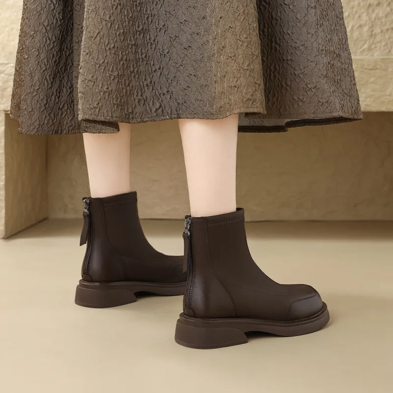 ZHR Ankle Boots Women's Black/Brown-11