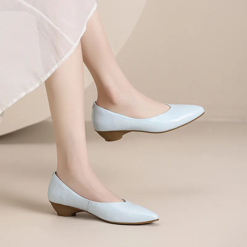 ZHR High Heels Women's Beige/Regal Black/Light Blue-12