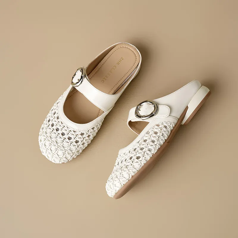 ZHR Rubber Sole Odor Resistant, Abrasion Resistant Closed Toe Slippers Women's-2
