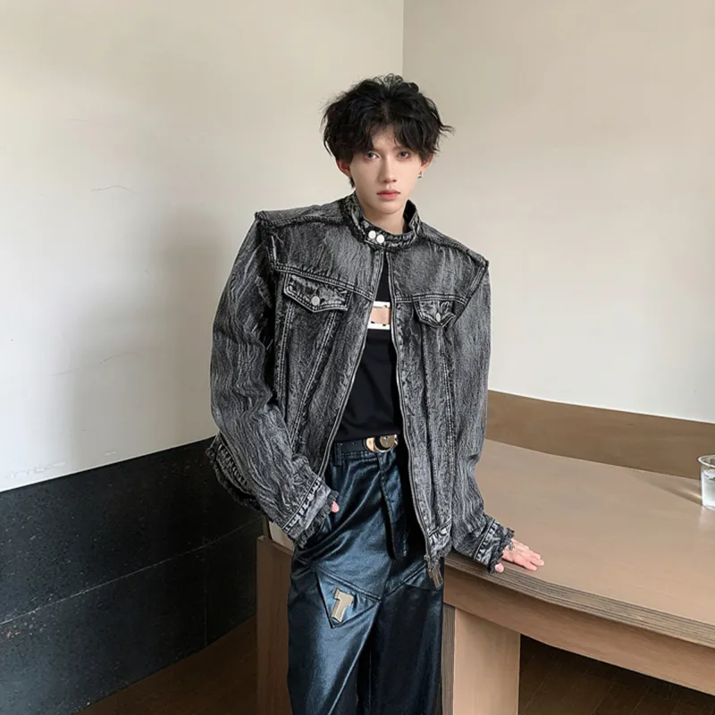 Mulinsen Denim Jacket Unisex Black-4