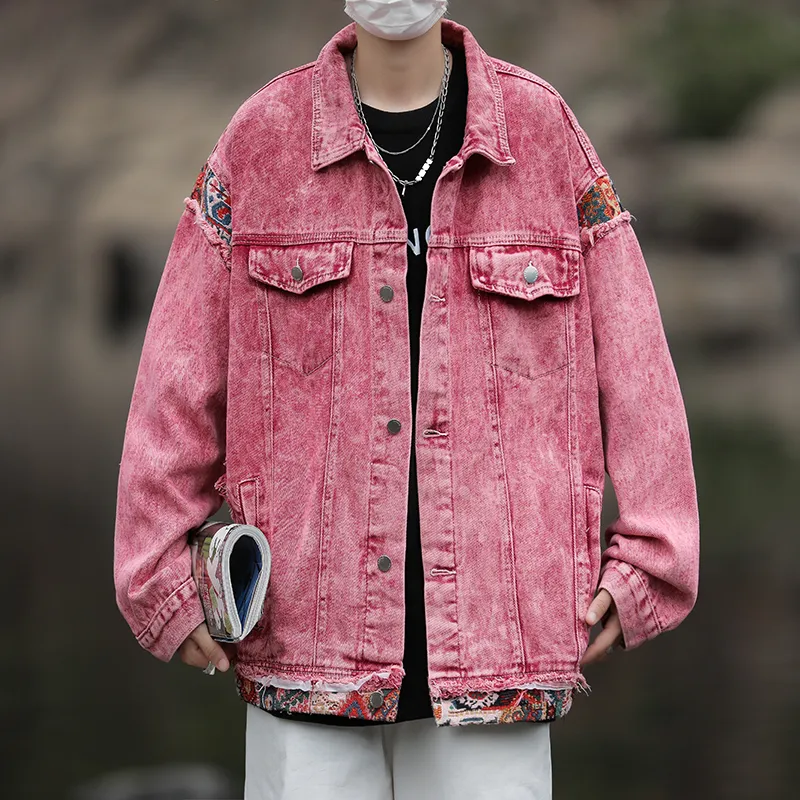 Mulinsen Denim Jacket Unisex Red-2