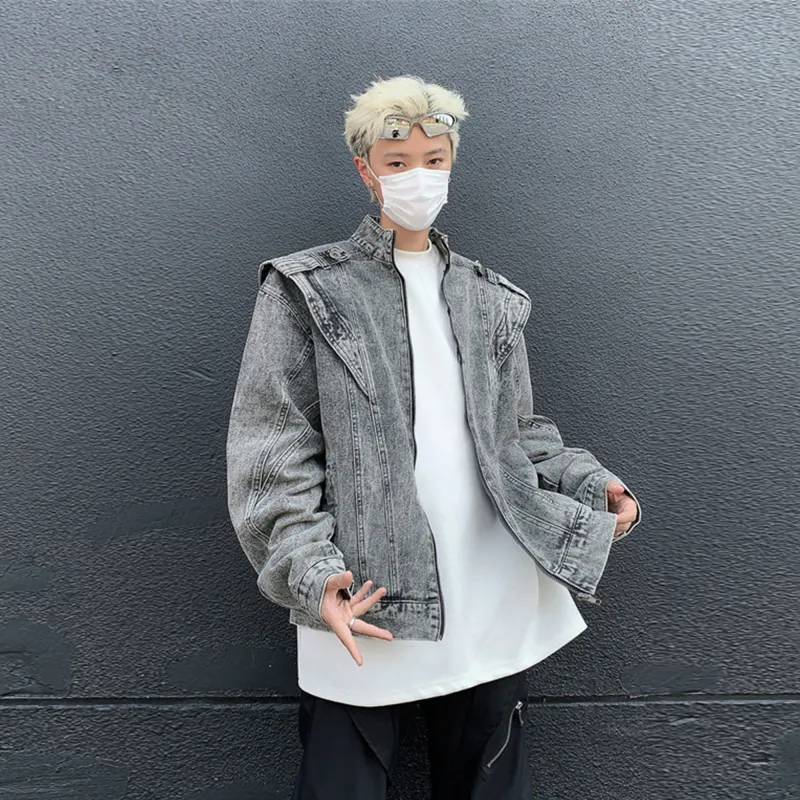 Mulinsen Denim Jacket Unisex Gray-3