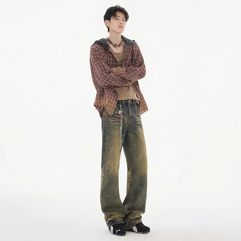 Mulinsen Jeans Unisex Yellow Mud-5