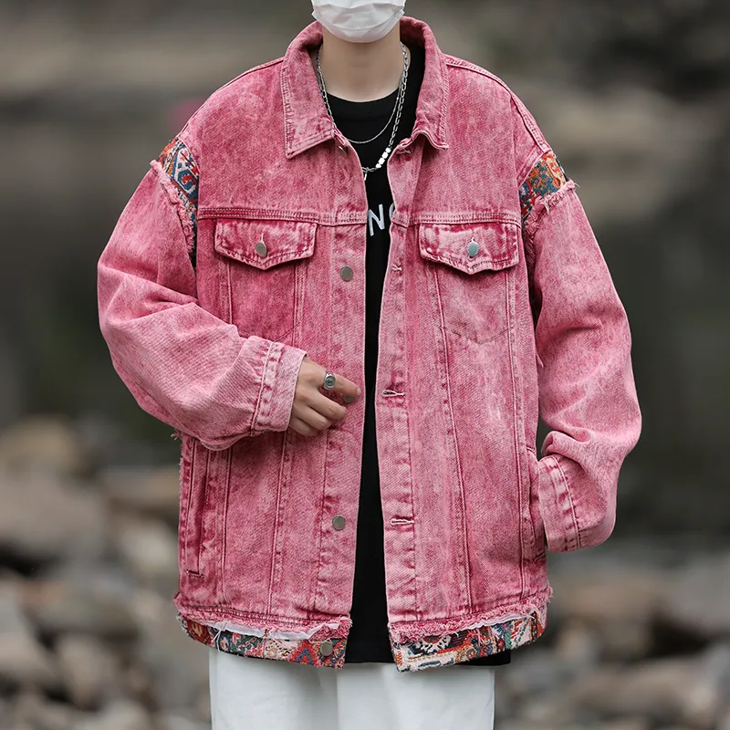 Mulinsen Denim Jacket Unisex Red-3