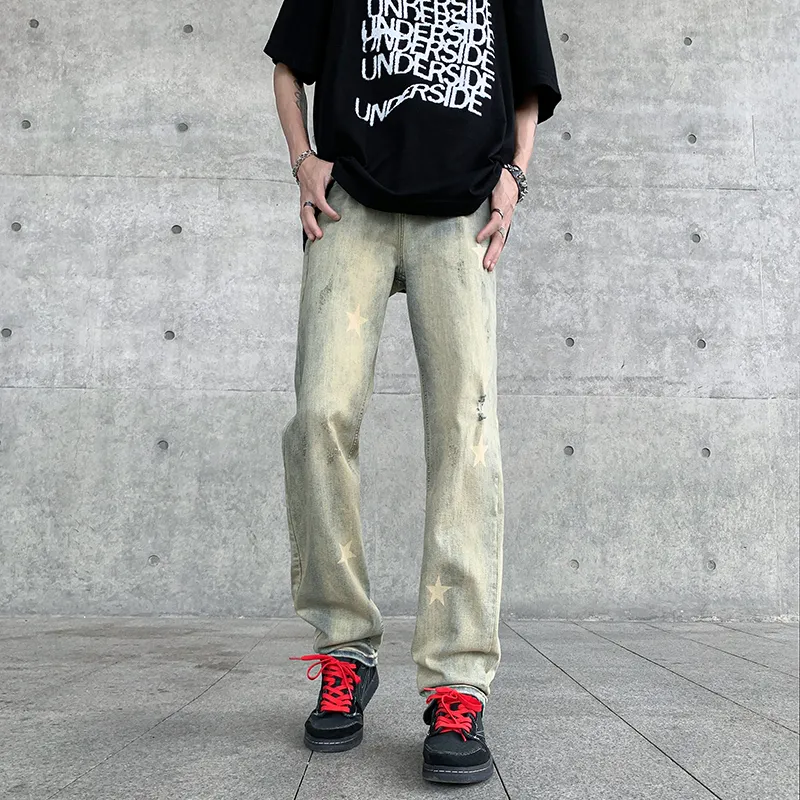Mulinsen Jeans Unisex Yellow Mud-3