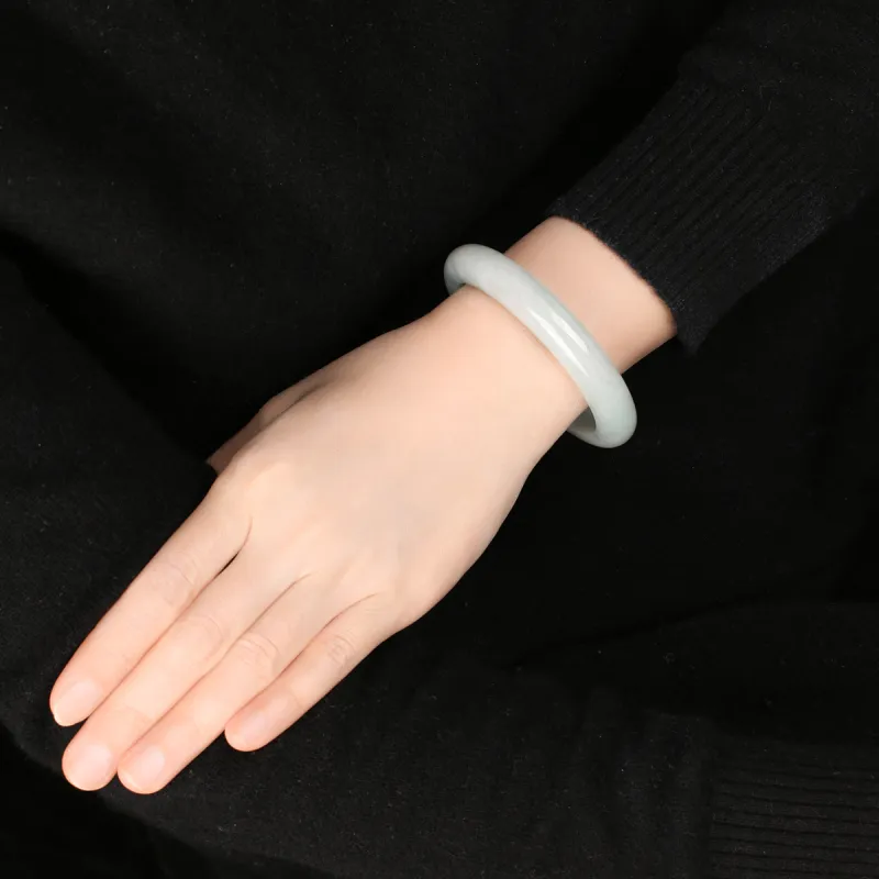 TAMINA Glutinous Jade Jadeite Bangles Women's-4