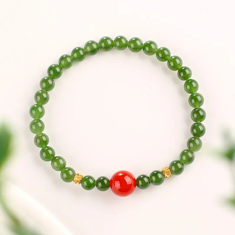 TAMINA Hetian Jade Bracelets Jasper Women's-3
