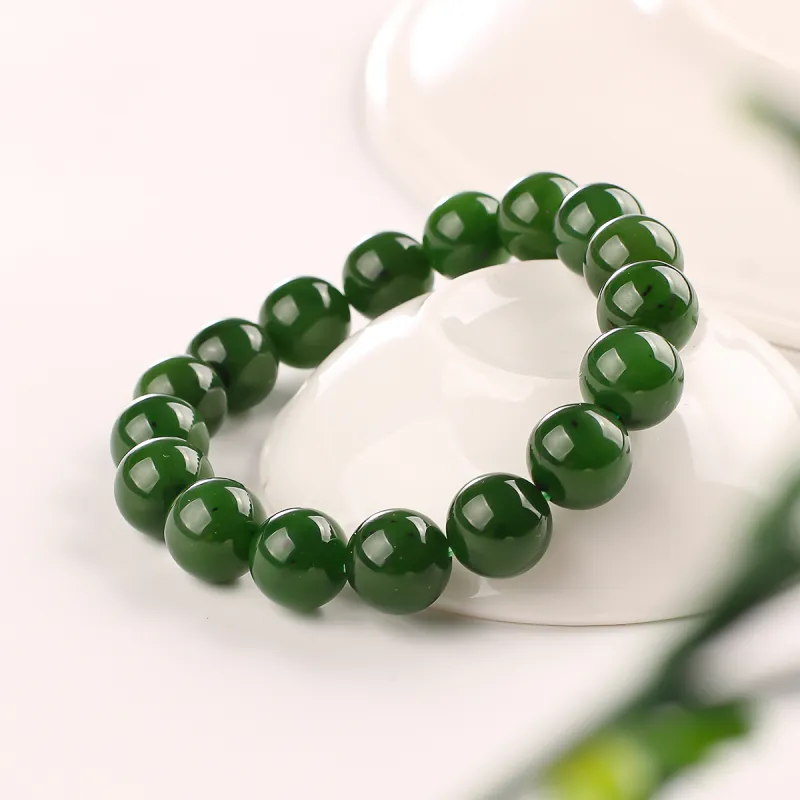 TAMINA Hetian Jade Bracelets Jasper Unisex-2