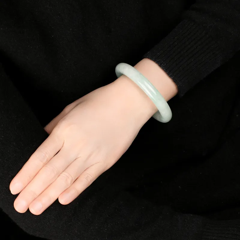 TAMINA Glutinous Jade Jadeite Bangles Women's-4