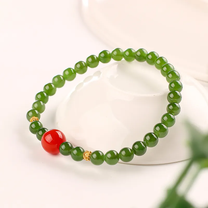 TAMINA Hetian Jade Bracelets Jasper Women's-2