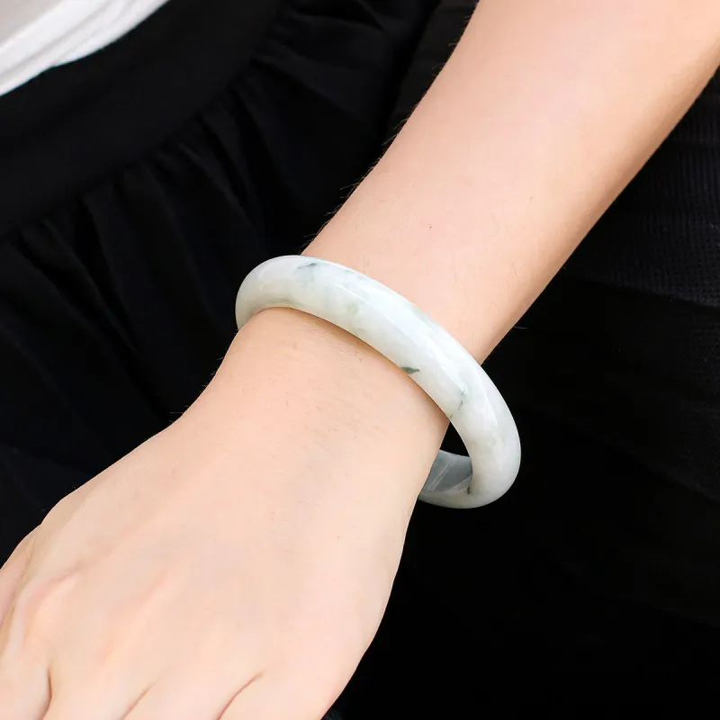 TAMINA Glutinous Jade Jadeite Bangles Women's-2