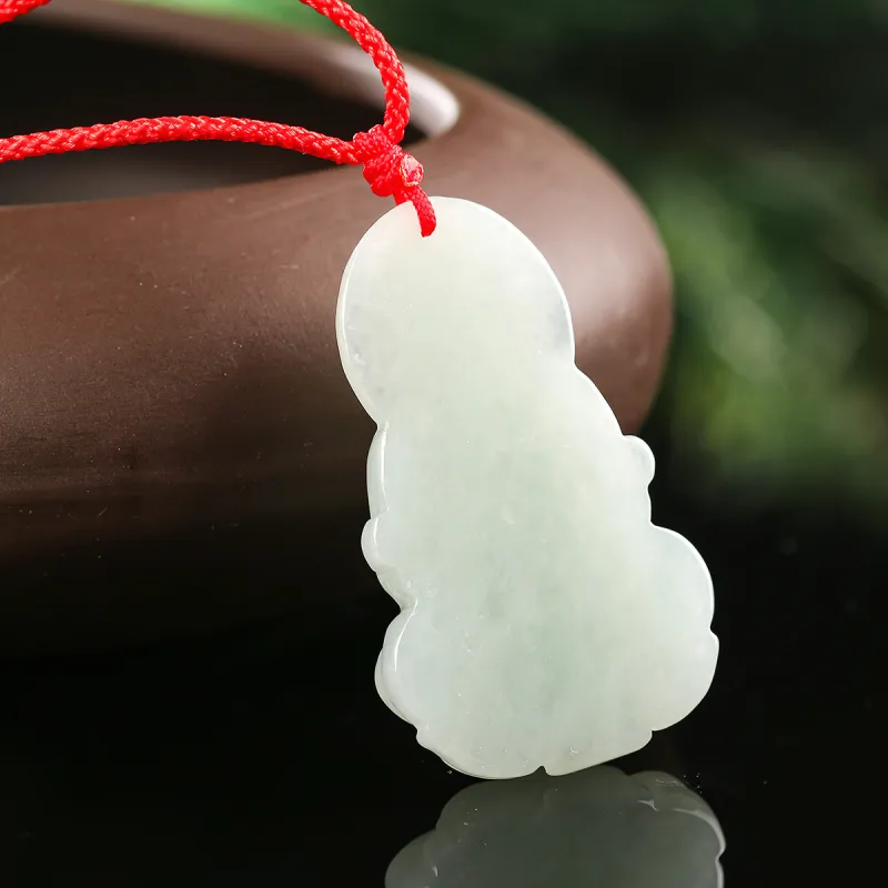 TAMINA Glutinous Jade Jadeite Pendants Women's-3