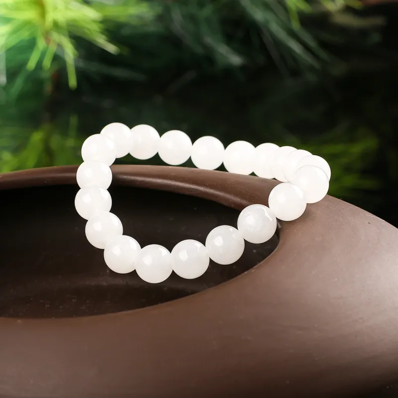 TAMINA Bracelets White Jade Unisex-2