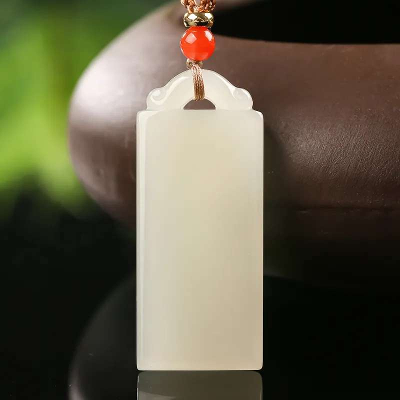 TAMINA Pendants White Jade Unisex-1