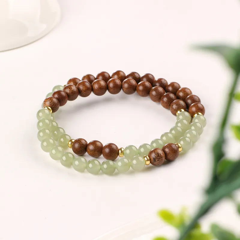 TAMINA Bracelets Green Jade Unisex-1
