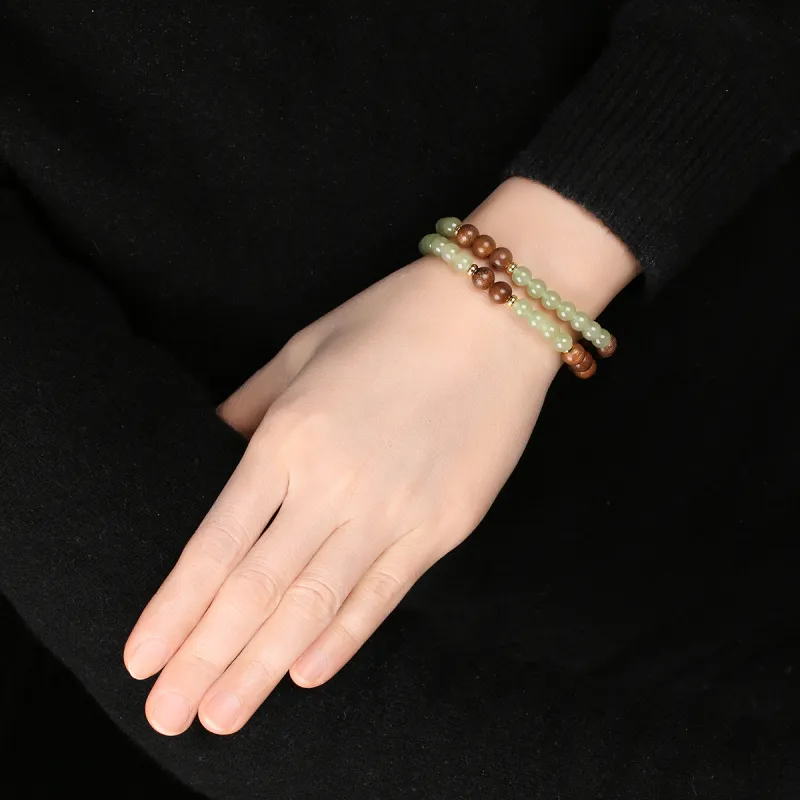 TAMINA Bracelets Green Jade Unisex-4