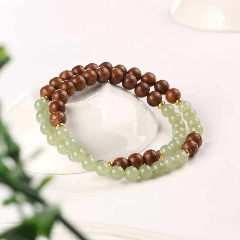 TAMINA Bracelets Green Jade Unisex-2