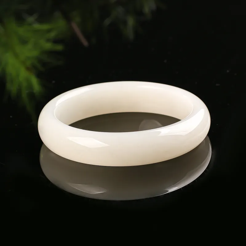 TAMINA Hetian Jade Bangles White Jade Women's-3