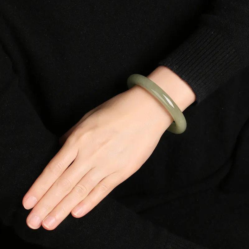 TAMINA Bangles Green Jade Women's-4