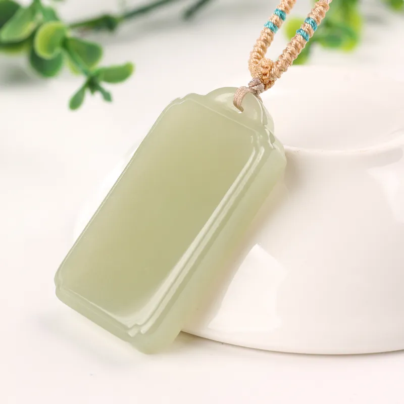 TAMINA Pendants Green Jade Unisex-2
