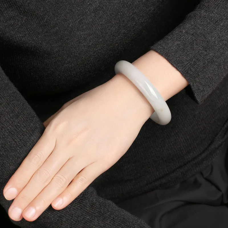 TAMINA Glutinous Jade Jadeite Bangles Women's-4