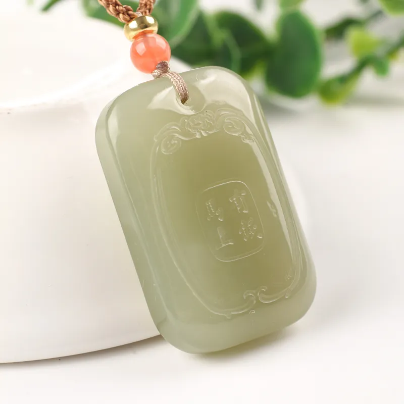TAMINA Pendants Green Jade Unisex-3