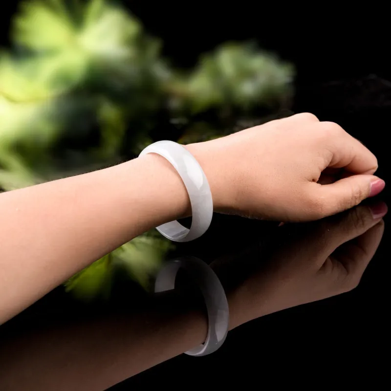 TAMINA Bean Type Jadeite Bangles Unisex-1