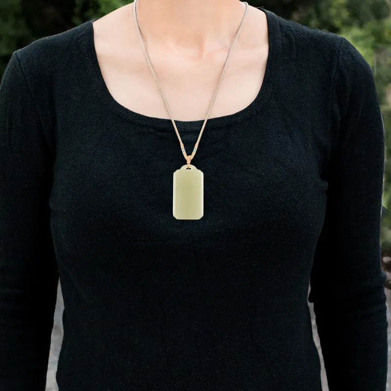 TAMINA Pendants Green Jade Unisex-4