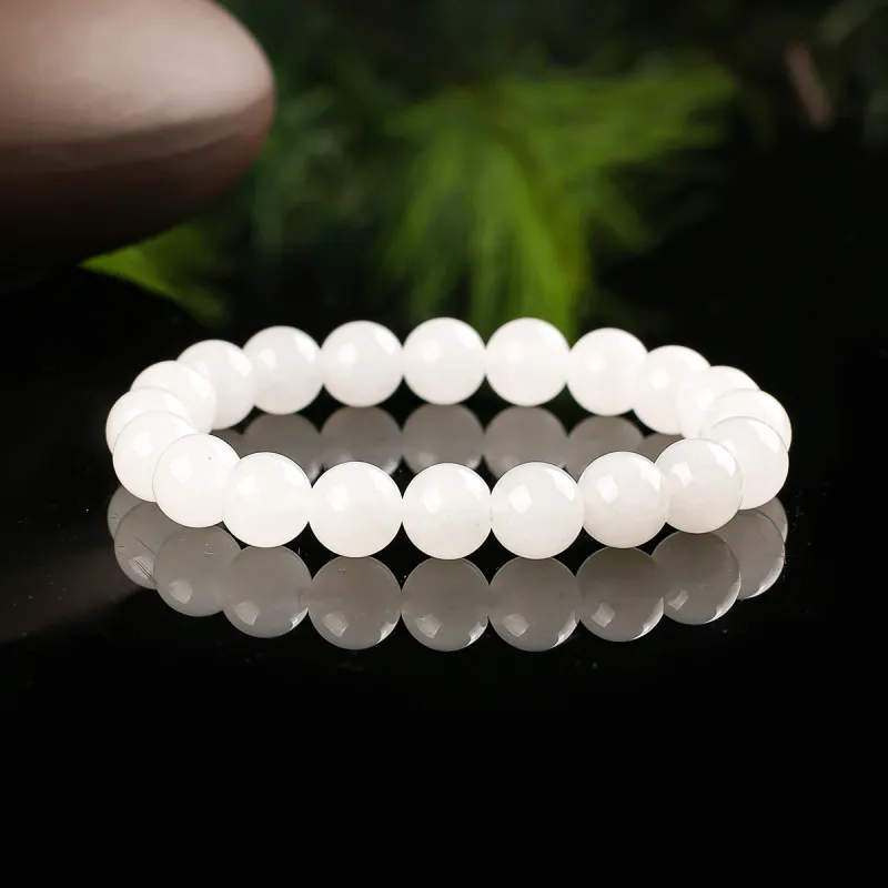 TAMINA Bracelets White Jade Unisex-1