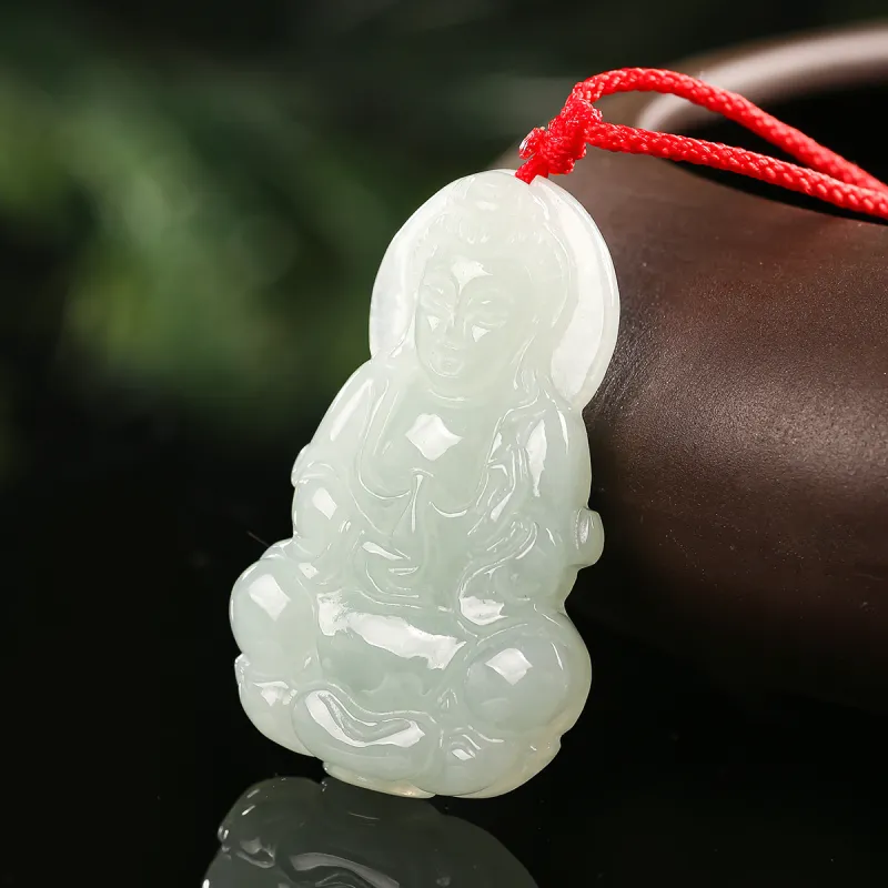 TAMINA Glutinous Jade Jadeite Pendants Women's-2