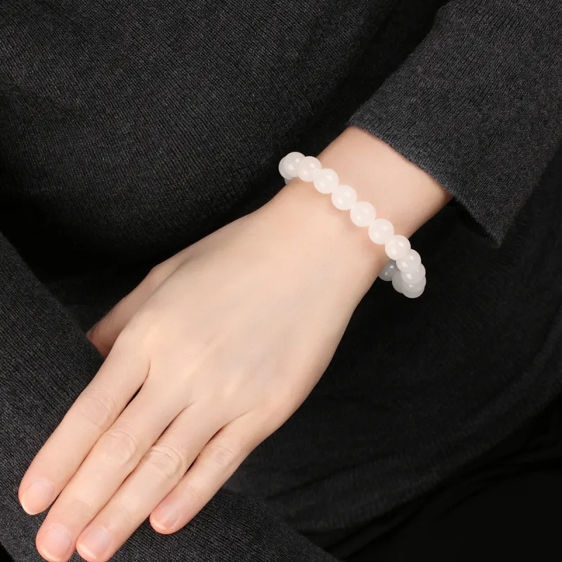 TAMINA Bracelets White Jade Unisex-4
