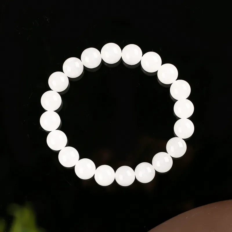 TAMINA Bracelets White Jade Unisex-3