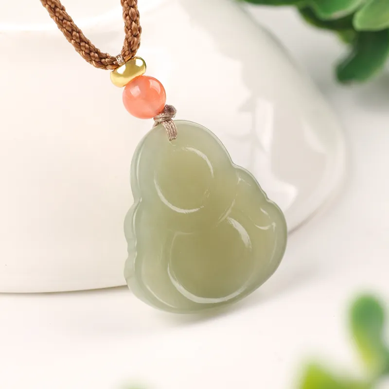 TAMINA Pendants Green Jade Unisex-3