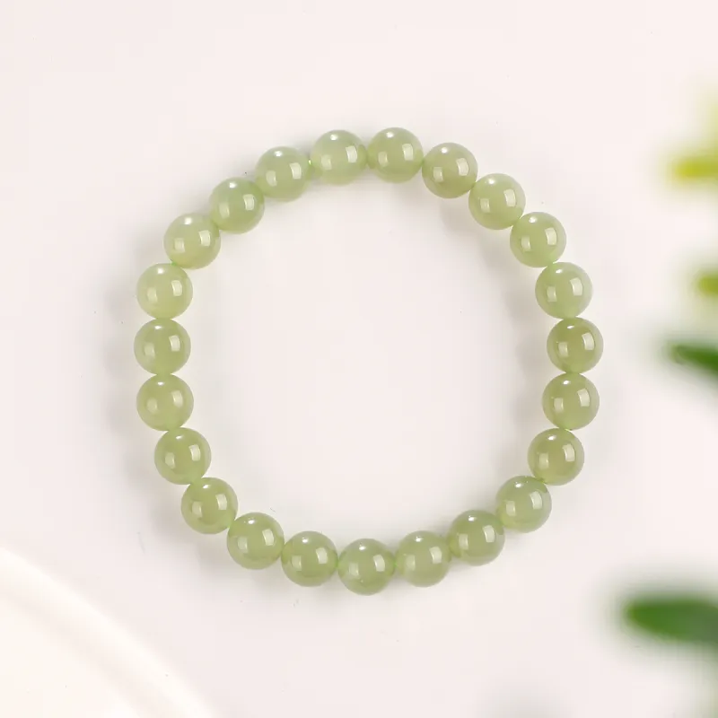 TAMINA Hetian Jade Bracelets Green Jade Unisex-2