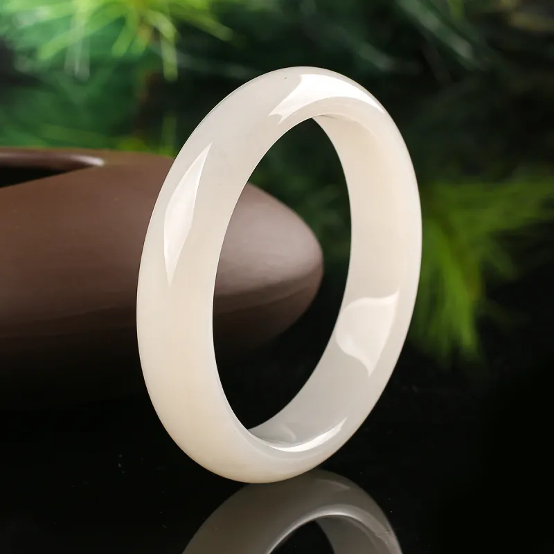 TAMINA Hetian Jade Bangles White Jade Women's-1