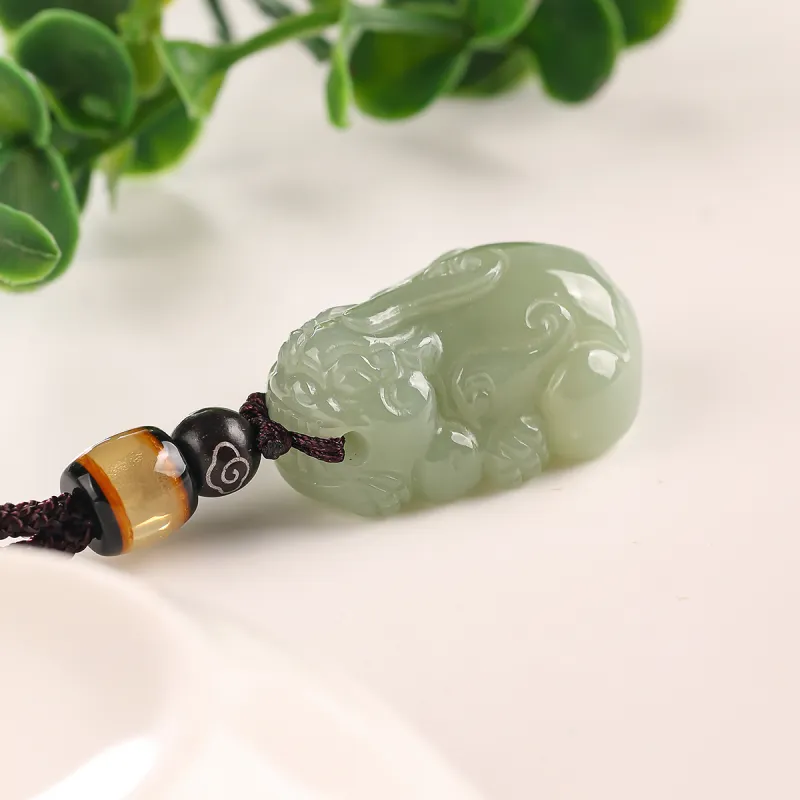 TAMINA Hetian Jade Pendants Green Jade Women's-2