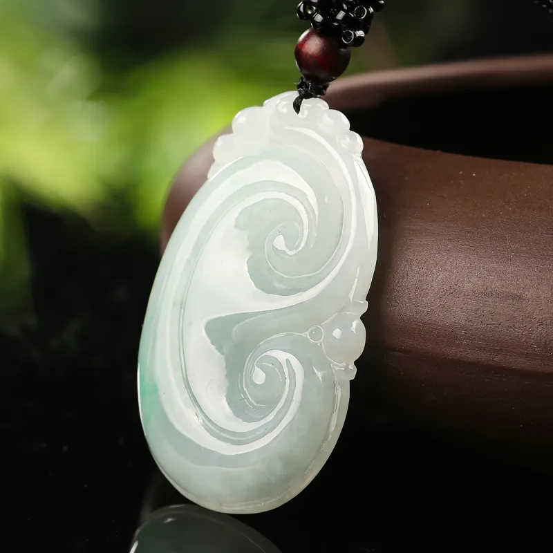 TAMINA Glutinous Jade Pendants Unisex-3