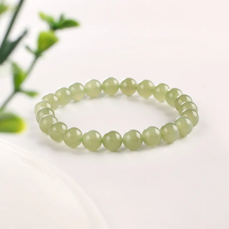 TAMINA Hetian Jade Bracelets Green Jade Unisex-1