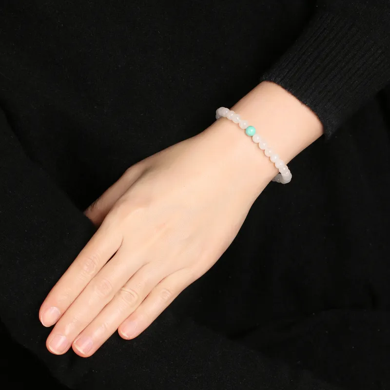 TAMINA Bracelets White Jade Unisex-4