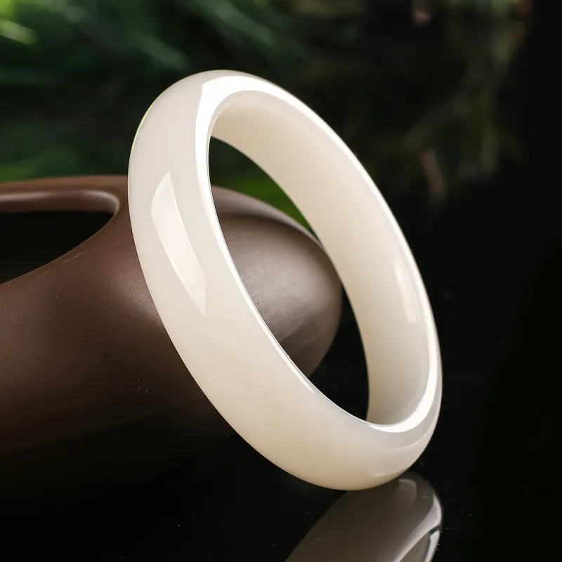 TAMINA Hetian Jade Bangles White Jade Women's-2